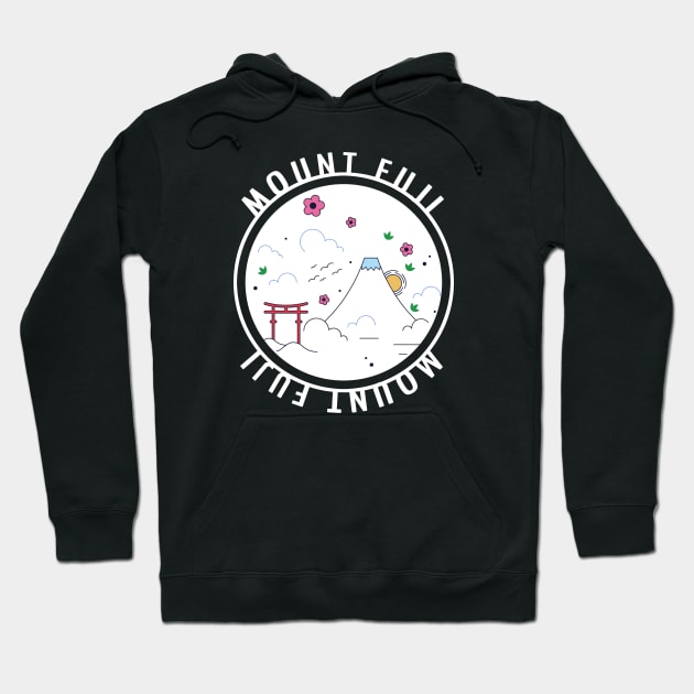 Mount Fuji Hoodie by superdupertees